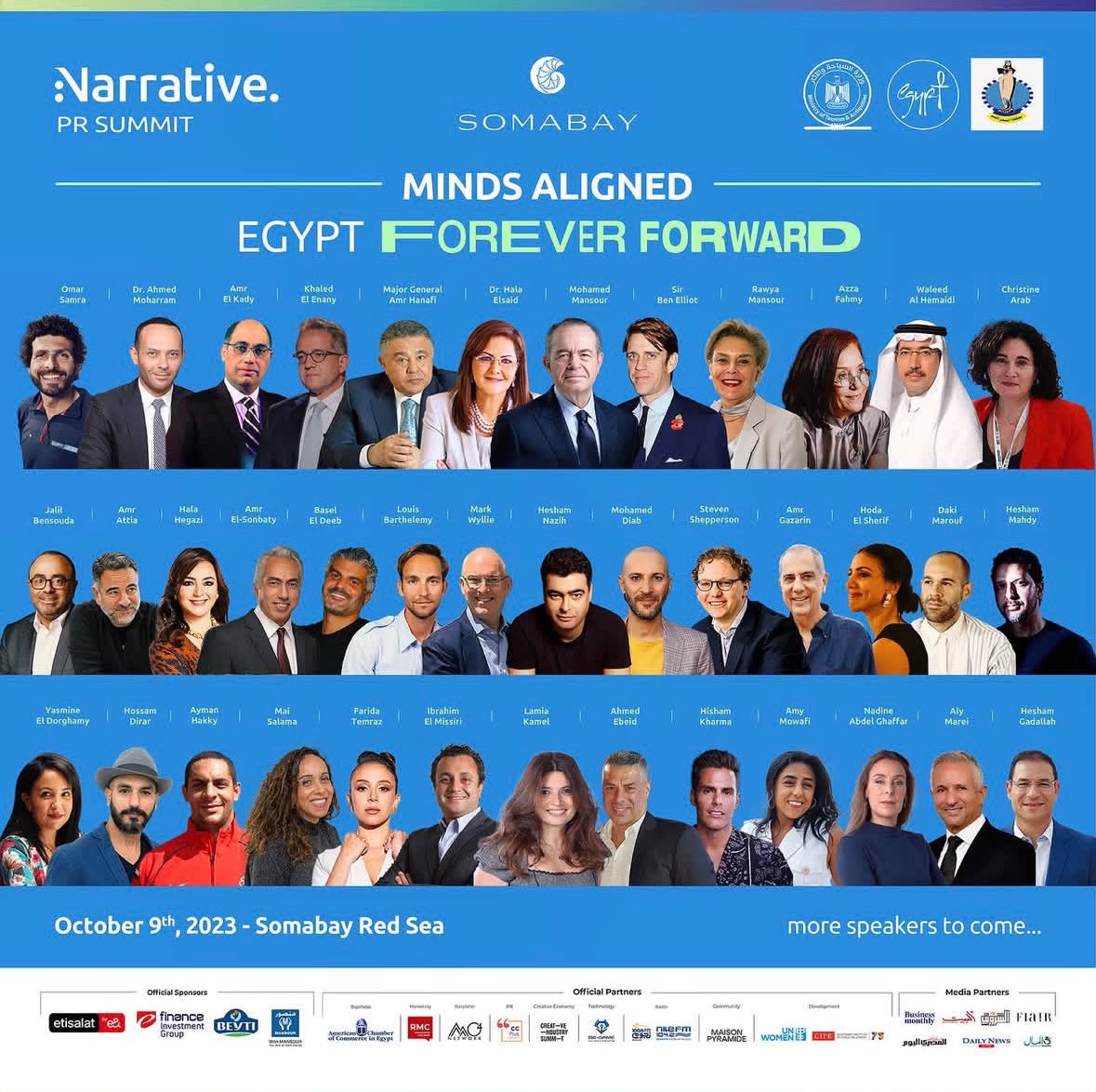 Speaker lineup for the 2023 Narrative PR Summit