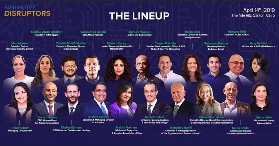 Speaker lineup for the 2019 Narrative Disruptors